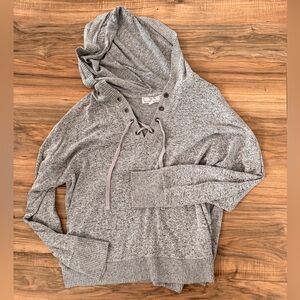 Hippie Rose Heathered Gray Hoodie